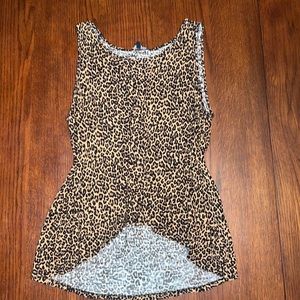 Size 1x cheetah print tank top